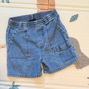 Vintage Faded Glory Denim Cargo Toddler Shorts